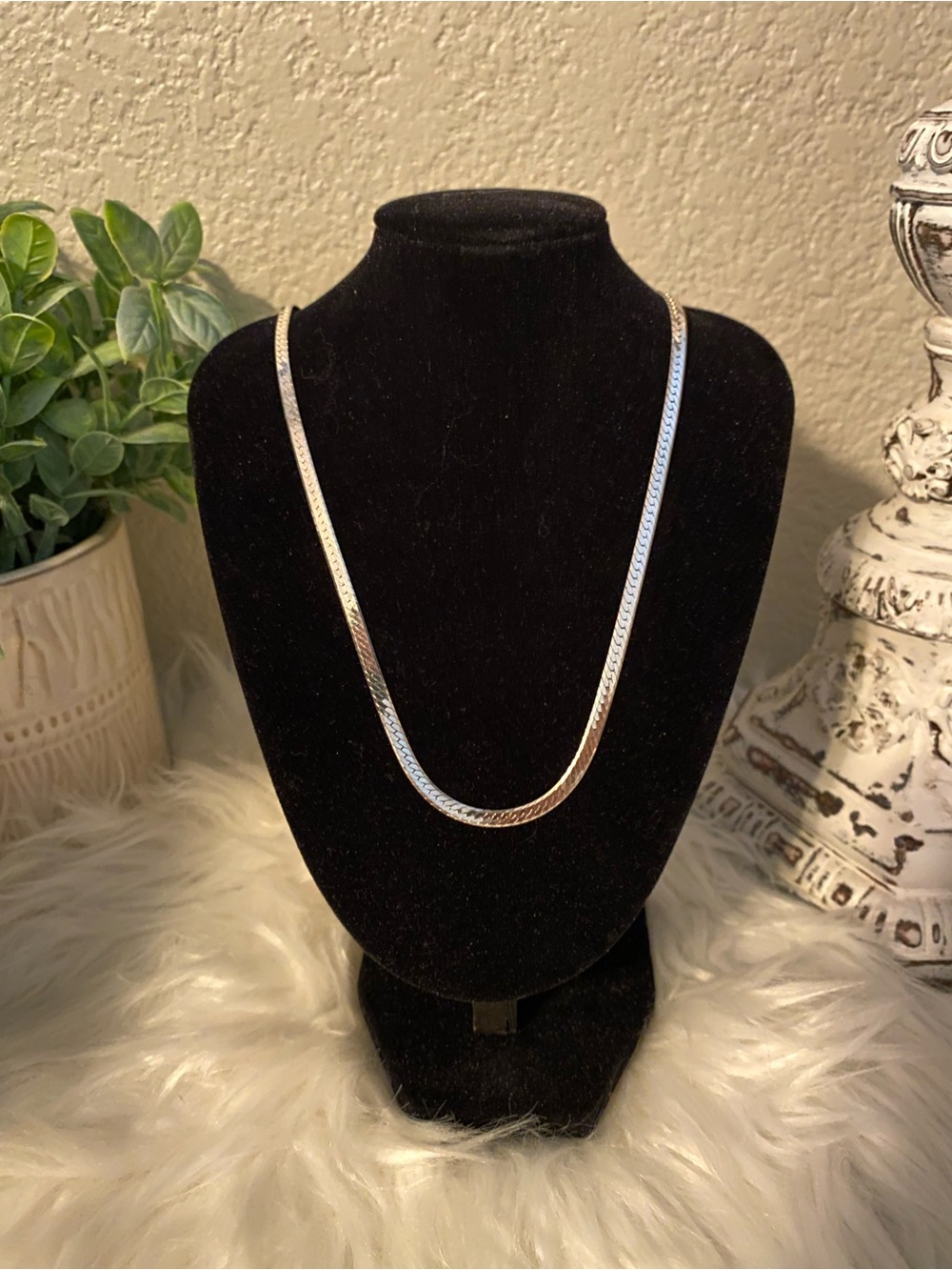 24” Italy 925 Sterling Silver Herringbone Unisex Chain EXCELLENT 🔥🔥🔥